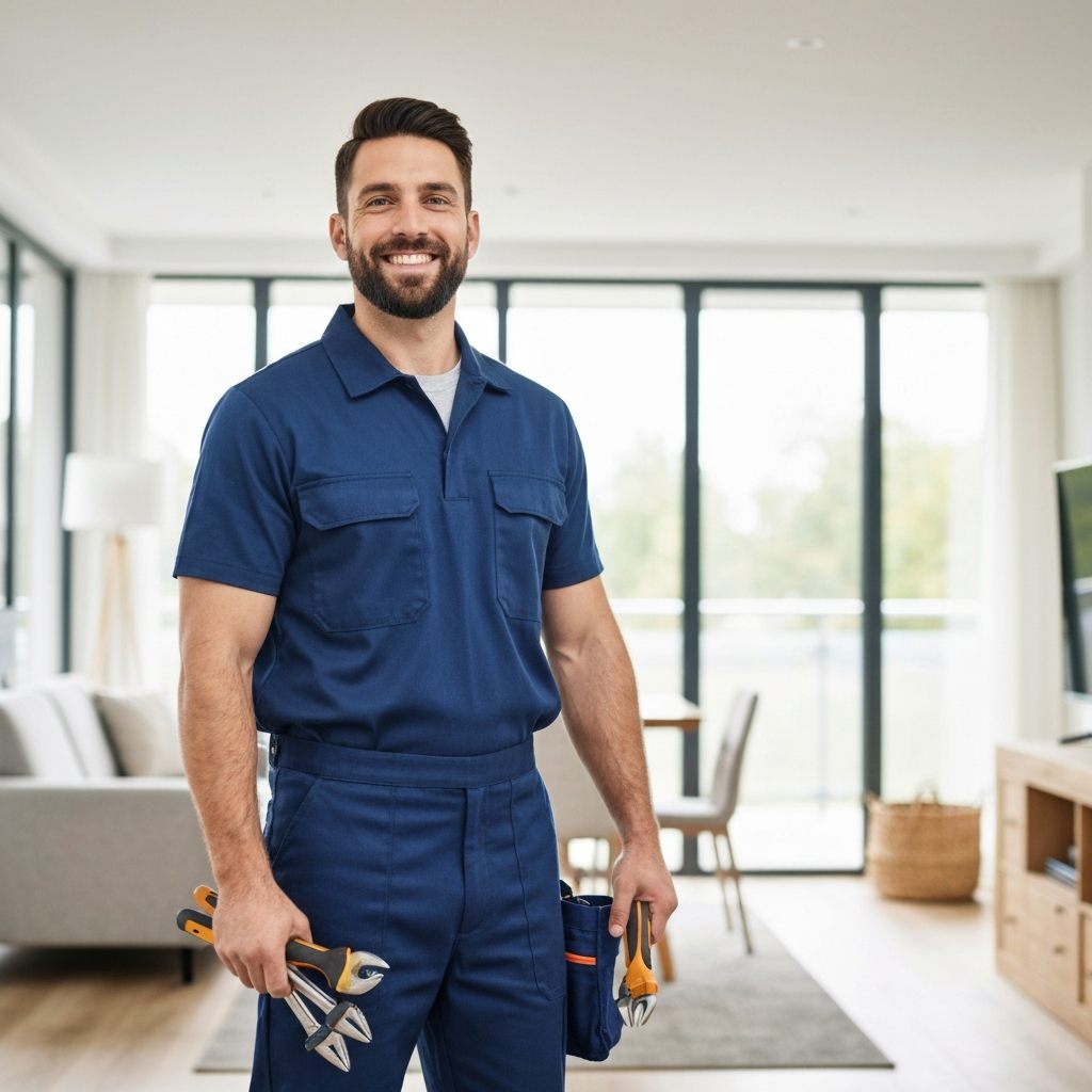 Friendly professional plumber from Reyes Plumbing
